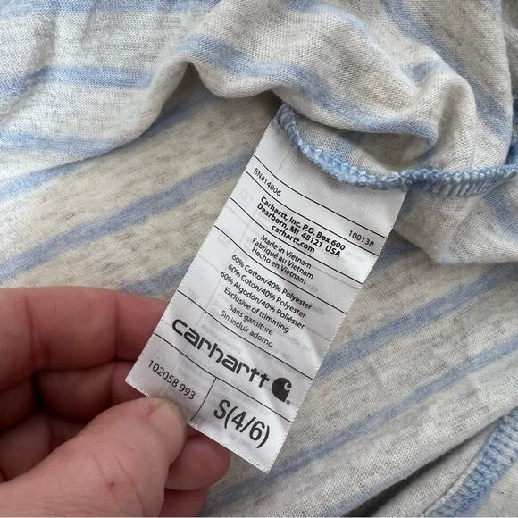 Carhartt Women’s Reagan Raglan Henley Baseball Tee S - Picture 6 of 7